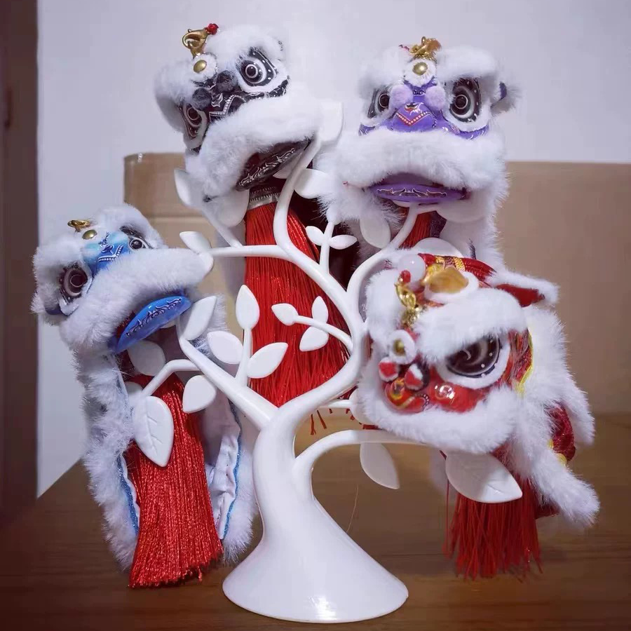 Mini Lion Dance Spirit Figurine | Symbol of Courage & Celebration
